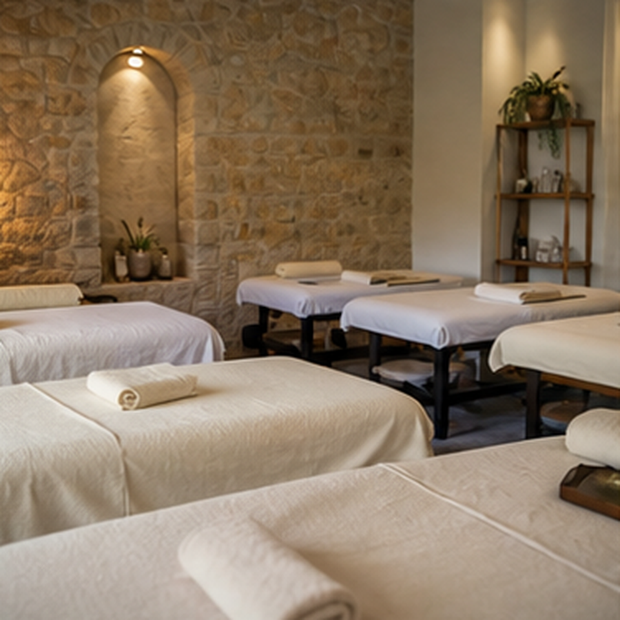 French foot reflexology training in a small group.
