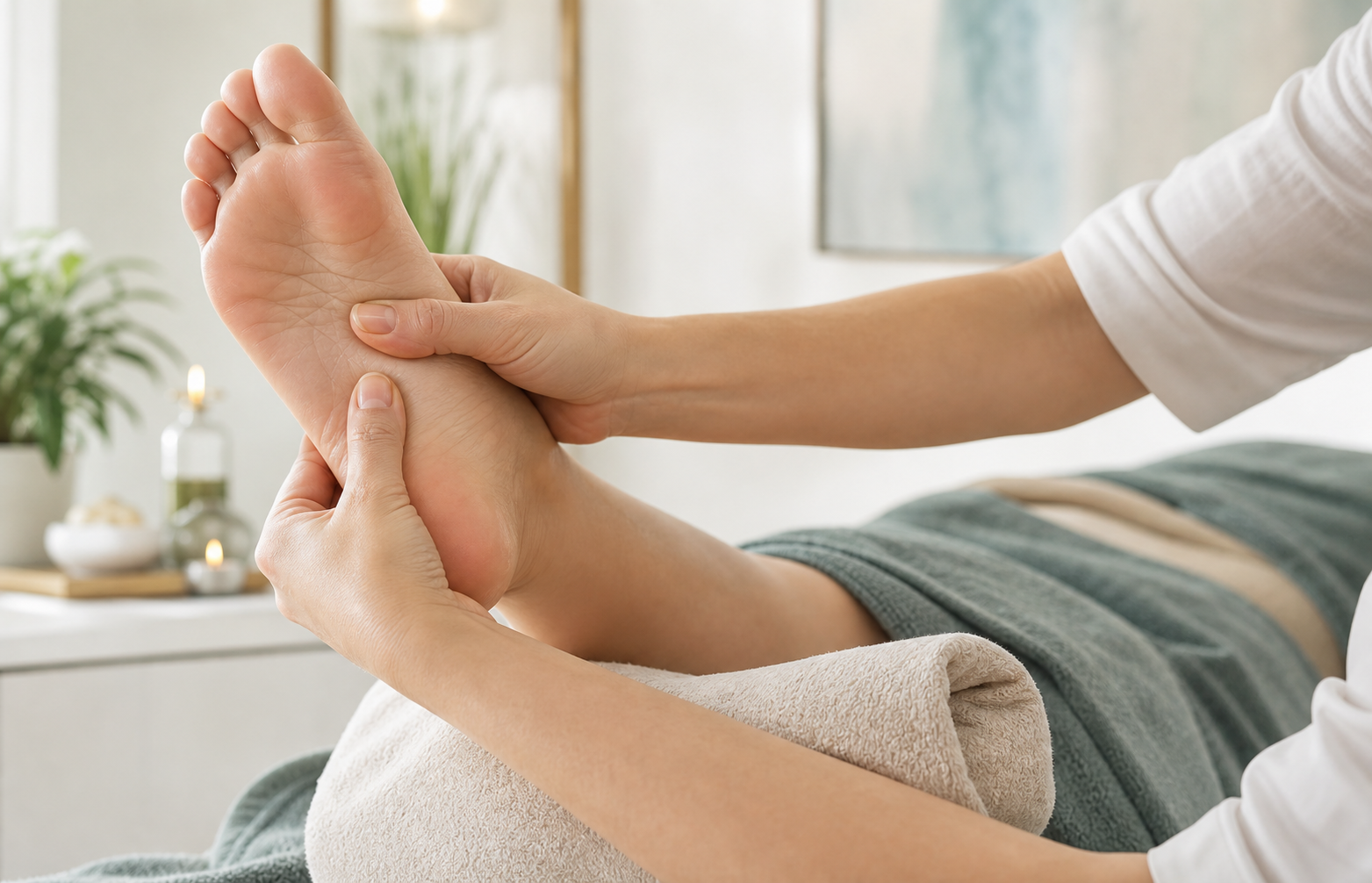 Ultra-realistic premium reflexology clinical photo for The Ultimate Guide to Reflexology: Everything You Need to Know.